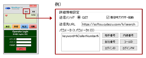 kintone と BlueBean のCTI連携設定方法